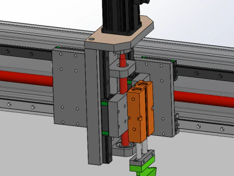 Rubber cutting machine 3D Model
