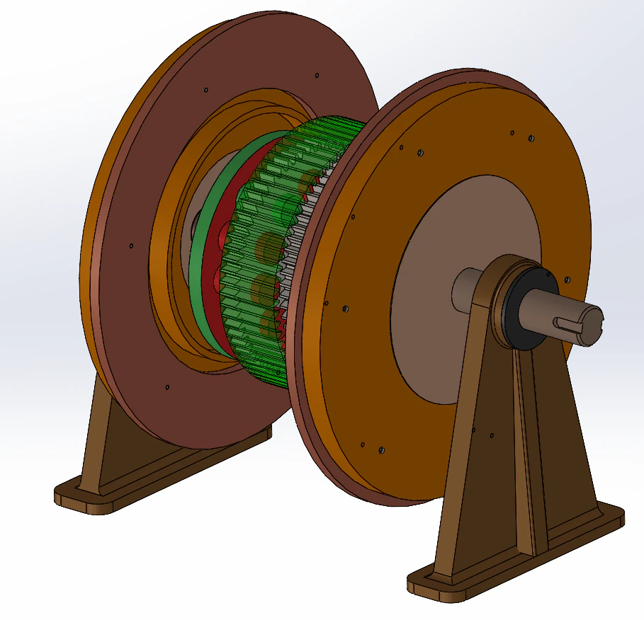 Planetary reducer SW 3D editable 3D Model .c4d .max .obj .3ds .fbx .stl .blend 
