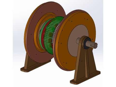Planetary reducer SW 3D editable 3D Model