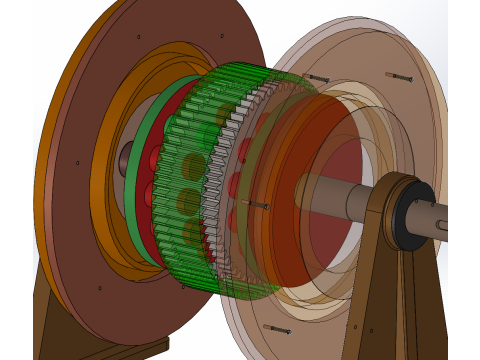 Planetary reducer SW 3D editable 3D Modell