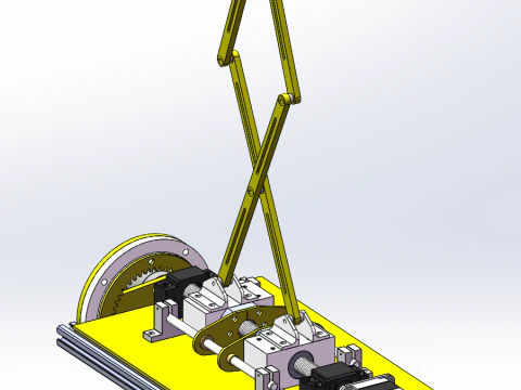 Rotating clothes rack SW 3D editable 3D Model