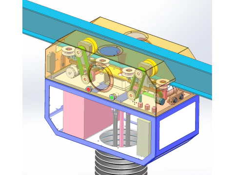 Inspection robot SW 3D editable 3D Model