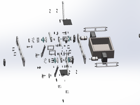 Obstacle crossing transportation quadruped robot SW22 editable Modèle 3D