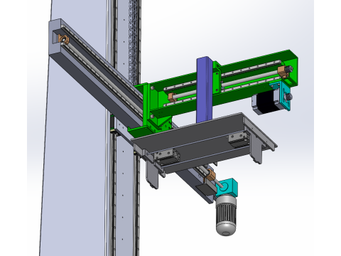 Design of cardboard palletizing machine Modèle 3D