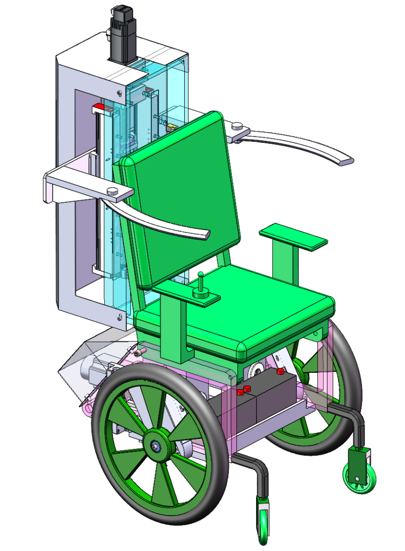 Intelligent rehabilitation wheelchair model 3D Model .c4d .max .obj .3ds .fbx .stl .blend
