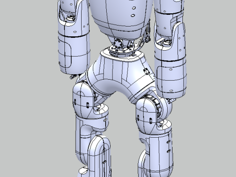 Open source 3D design of humanoid robots 3D Model