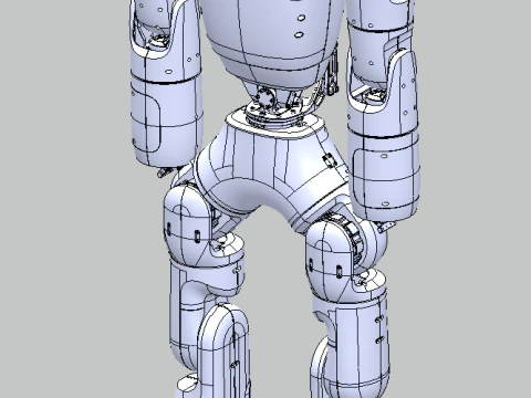 人型ロボットのオープンソース 3D 設計 3Dモデル