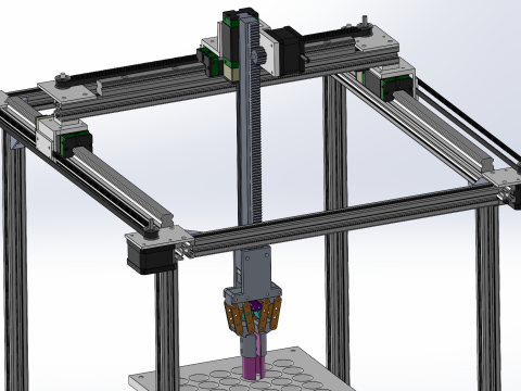 Pneumatic Gripper SW22 Editable 3Dモデル