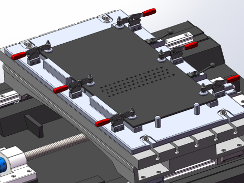 सीएनसी मशीन टूल का Y-अक्ष संचलन संपादन योग्य है 3D मॉडल
