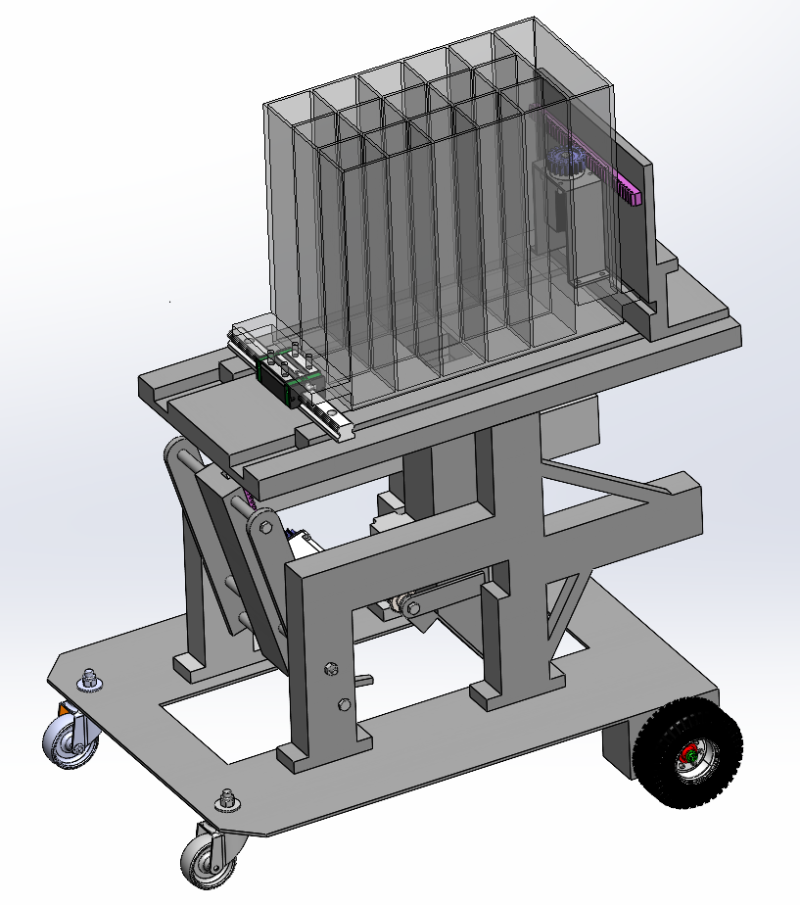 Small fully automatic tree planting machine SolidWorks 3D Модель .c4d .max .obj .3ds .fbx .stl .blend 
