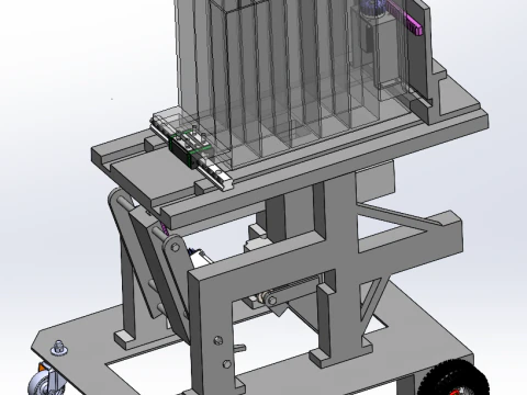 小型全自动植树机SolidWorks 3D 模型