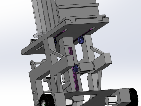 Small fully automatic tree planting machine SolidWorks 3D Модель