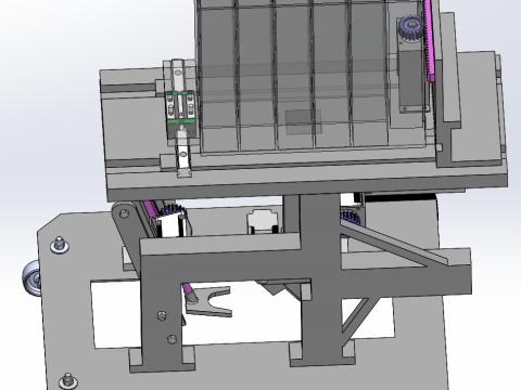 Small fully automatic tree planting machine SolidWorks 3D Модель