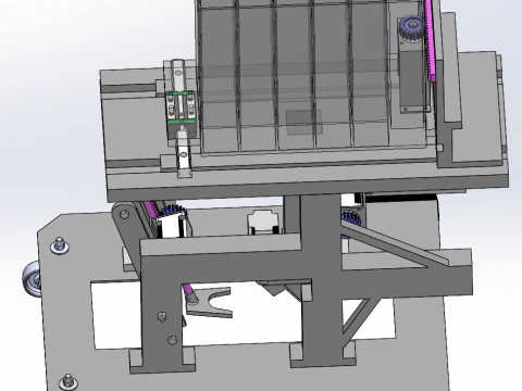 Small fully automatic tree planting machine SolidWorks 3D Model