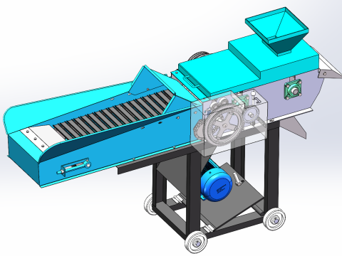 New type of flexible wire grass cutting machine SolidWorks editable 3D 모델