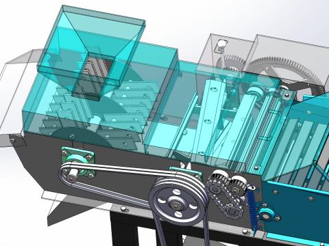 नई प्रकार की लचीली तार घास काटने की मशीन सॉलिडवर्क्स संपादन योग्य 3D मॉडल