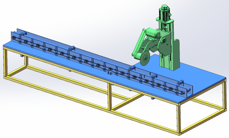 SolidWorks Design of Circular Pipe Cutting Machine 3D Modell .c4d .max .obj .3ds .fbx .stl .blend