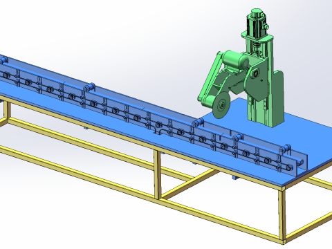 SolidWorks Design of Circular Pipe Cutting Machine 3D 모델