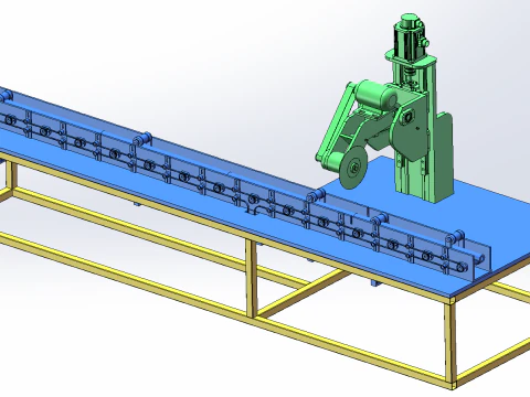 Progettazione SolidWorks della macchina tagliatubi circolare Modello 3D