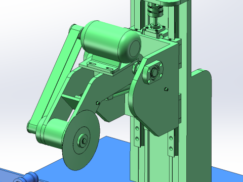 SolidWorks Design of Circular Pipe Cutting Machine Model 3D