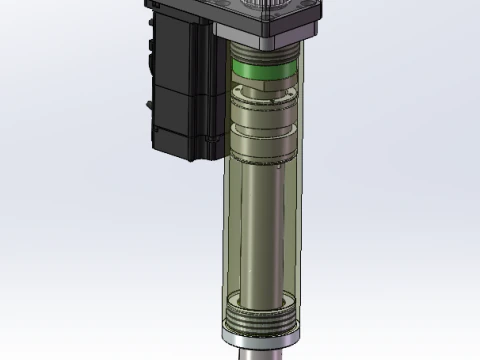 SolidWorks design of cylindrical coordinate manipulator 3D Model