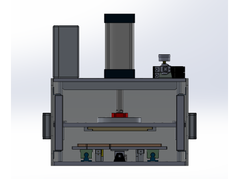 Desktop pneumatic automatic press SolidWorks editable 3D Model