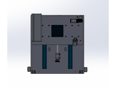 Desktop pneumatic automatic press SolidWorks editable 3D Model
