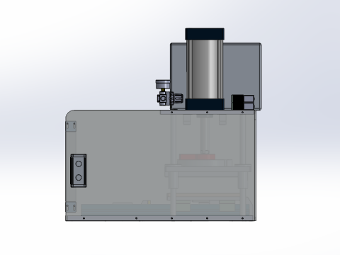 Desktop pneumatic automatic press SolidWorks editable 3D Model