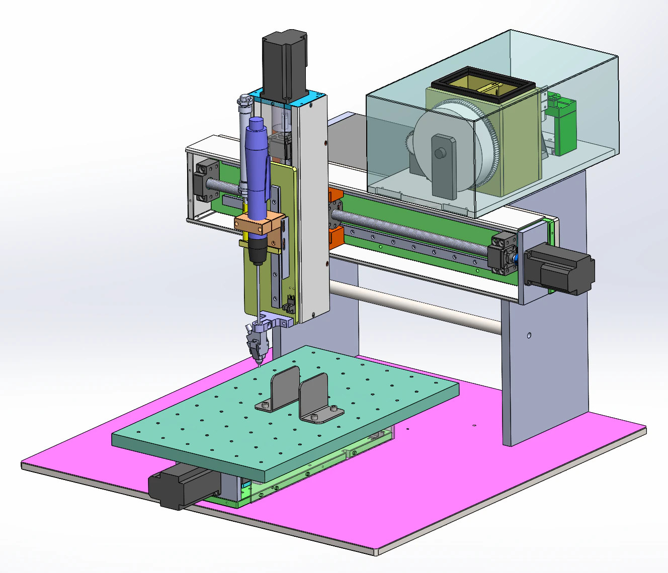 Automatic screwing device sw22 editable 3D Model .c4d .max .obj .3ds .fbx .stl .blend 
