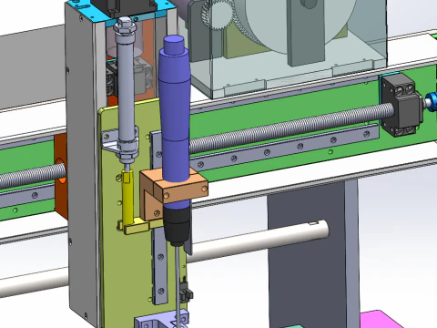 Automatic screwing device sw22 editable 3D Model