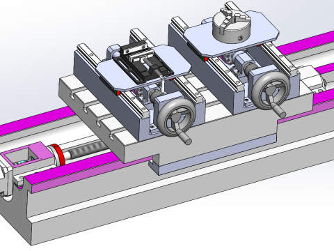 Design of Combined Milling Machine Processing Platform 3D Модель