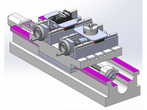 Design of Combined Milling Machine Processing Platform 3D Modell