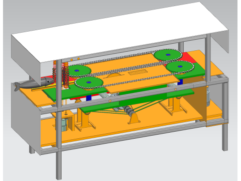 Automatic descaling fish killing machine UG12 Modelo 3D