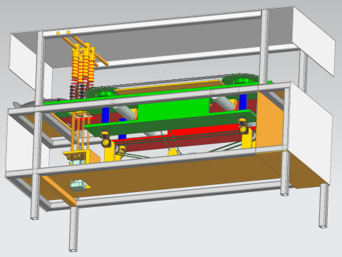 Automatic descaling fish killing machine UG12 3Dモデル
