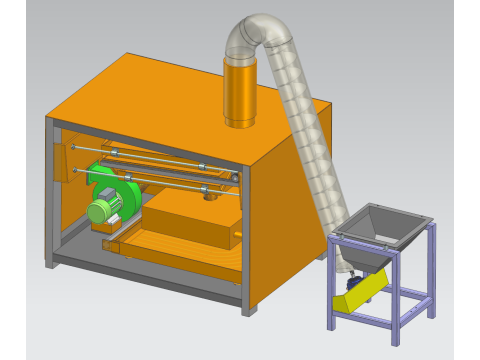 Seed screening machine UG12 Modelo 3D
