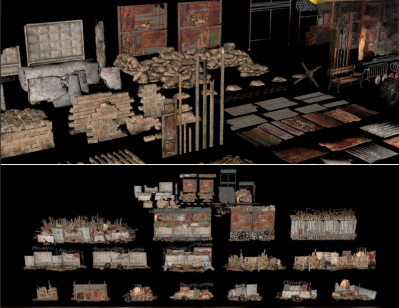 Catalog War Obstacles SheltersCatalog War Obstacles Shelters 3D Model .c4d .max .obj .3ds .fbx .stl .blend 