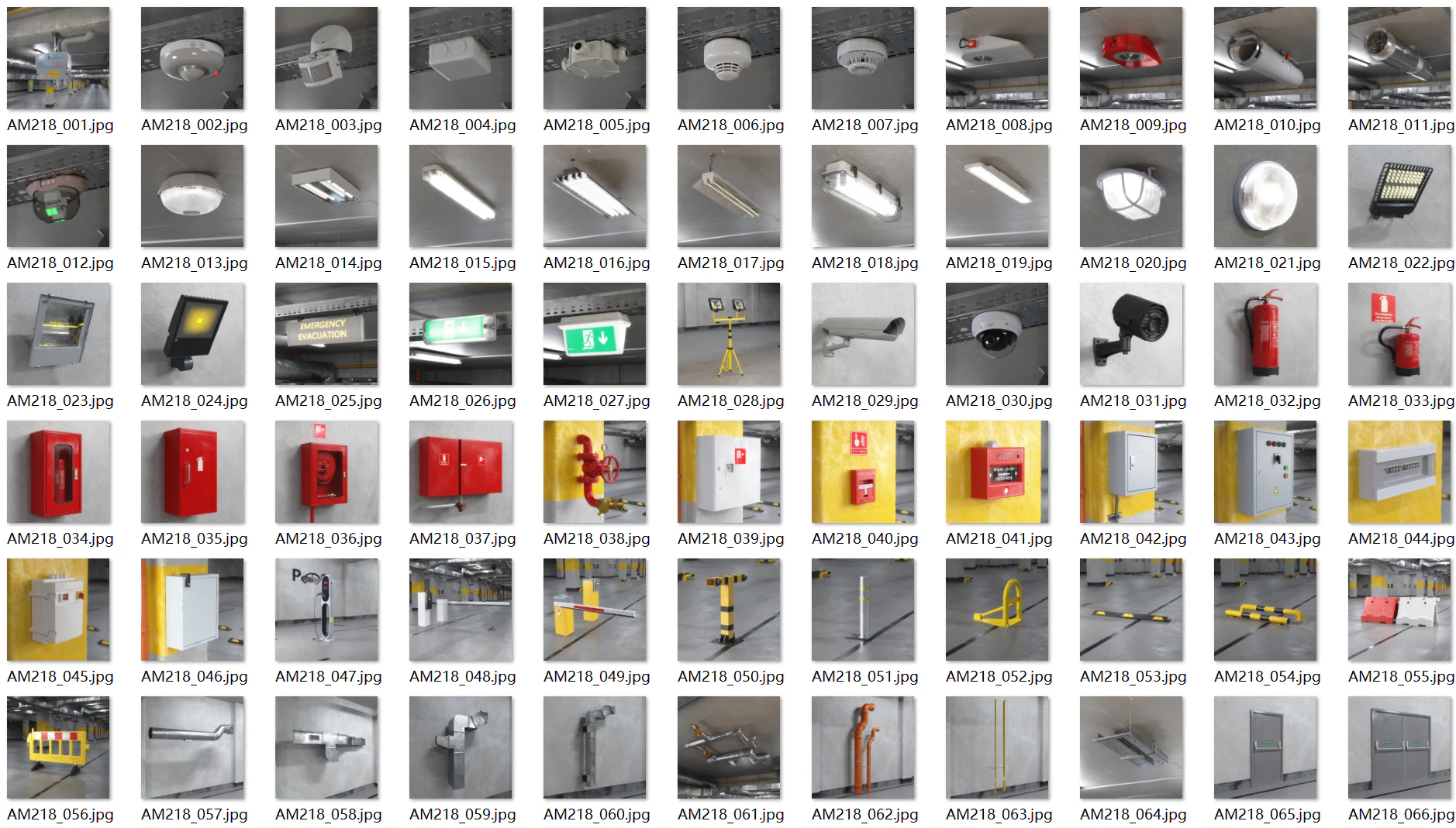 66 basement equipment 3D Model .c4d .max .obj .3ds .fbx .stl .blend