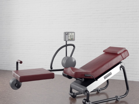 34 types of fitness equipment 3D Model