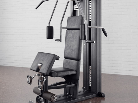 34 types of fitness equipment 3D Model