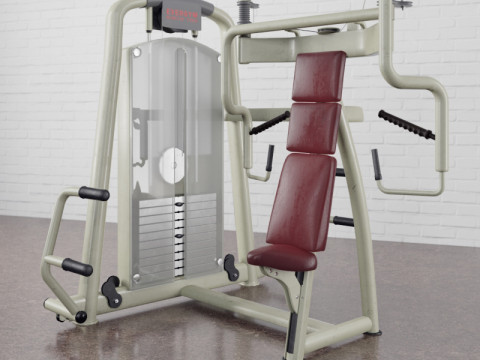 34 types of fitness equipment 3D Model