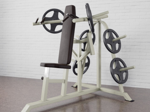 34 types of fitness equipment 3D Model