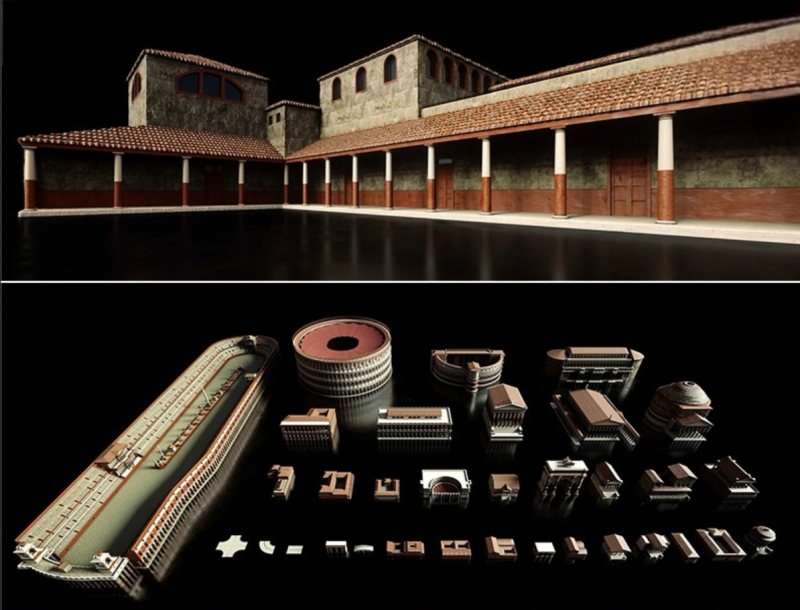 Roman Empire architecture 3D 模型 .c4d .max .obj .3ds .fbx .stl .blend
