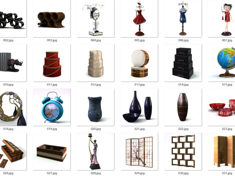 65 interior decorations 3Dモデル