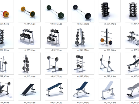 96 equipamiento deportivo Modelo 3D