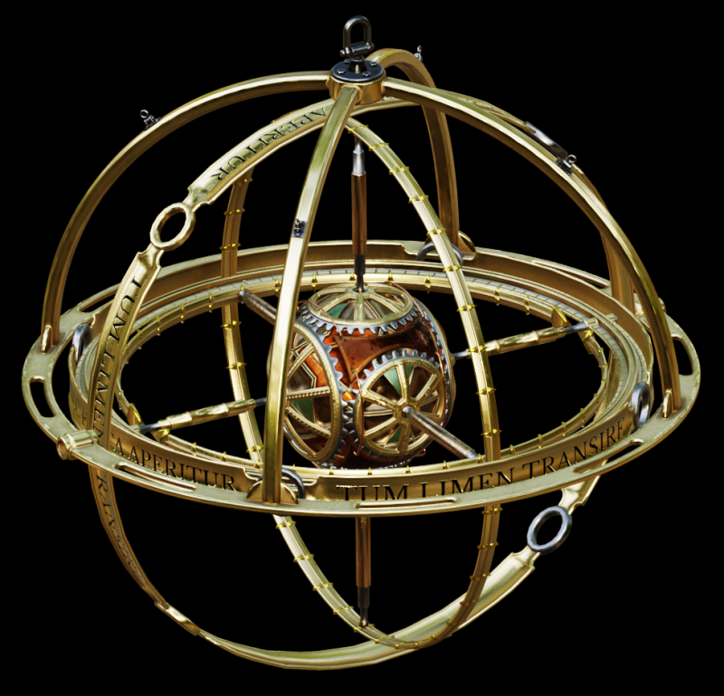 Celestial globe observer 3D 模型 .c4d .max .obj .3ds .fbx .stl .blend