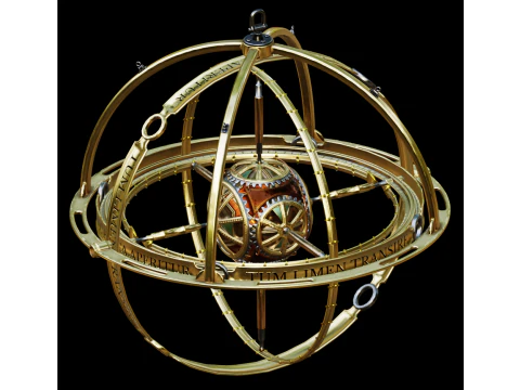 Obserwator globu niebieskiego Model 3D