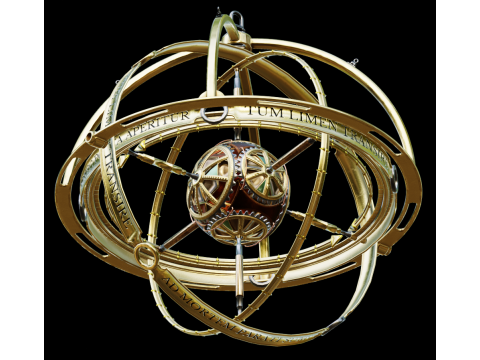 Celestial globe observer 3D 模型