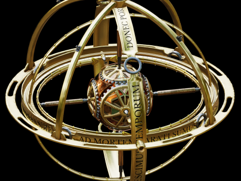 Celestial globe observer 3D 模型