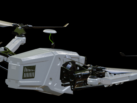 Drones and Parts 3D Model