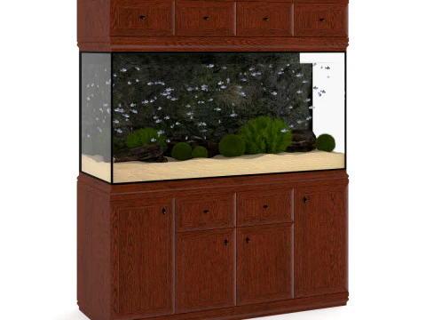 15 fish tank models 3D Model
